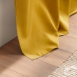 Rideau grande hauteur à œillets 140 x 280 cm – Polyester uni Essentiel Miel, image n° 5