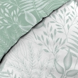 Parure de Lit 240 x 220 cm –  Réversible + Drap Housse Coton 57 fils Cassia Sauge, image n° 3