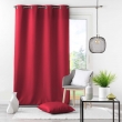Coussin déhoussable 60 x 60 cm – Essentiel polyester uni Rouge, image n° 3