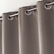 Rideau Occultant Grande Hauteur 135 x 280 cm &ndash; Uni Taupe Noisette &ndash; &Agrave; &OElig;illets, image n° 3