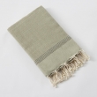 Fouta avec Franges 100 x 200 cm – 100% Coton Tissé Teint Ulysse Nenuphar, image n° 2