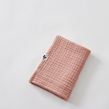 Serviette de Toilette Gaïa 50 x 90 cm – Gaze de Coton Unie Rose Pêche, image n° 5