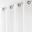Rideau &agrave; &oelig;illets 135 x 260 cm &ndash; polycoton &ndash; Twily Blanc, image n° 4