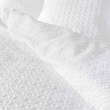 Housse de couette 240 x 220 cm – Microfibre gaufrée ultra douce – Blanc – Effet relief chic + 2 taies, image n° 3