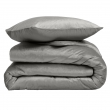 Housse de Couette 240 x 220 cm &ndash; Velours Uni &ndash; Velina Anthracite + 2 Taies, image n° 3