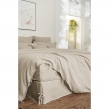 Drap Plat en Lin Lavé 270 x 300 cm – Soline Sable, image n° 2