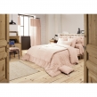 Housse de couette 2 personnes 240x220 cm – Double gaze de coton Luxe – Rose – Gaïa, image n° 5