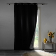 Lot de 2 Rideaux Thermiques 140 x 260 cm &ndash; 100 % Occultants / Jacquard &ndash; Darko Noir, image n° 6