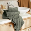 Serviette de Toilette Gaïa 50 x 90 cm – Gaze de Coton Unie Romarin, image n° 2