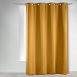 Rideau occultant &agrave; &oelig;illets 135 x 240 cm &ndash; Uni Ocre, image n° 1