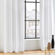 Rideau en shantung effet brillant 140 x 240 cm &ndash; Shana Blanc, image n° 5