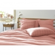 Taie d’Oreiller en Gaze de Coton Tissée – 60 x 60 cm – Gaia Match Rose pêche, image n° 2