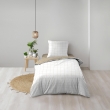 Housse de couette r&eacute;versible 140 x 200 &ndash; Coton imprim&eacute; CADRIA | Motif carreaux, image n° 1