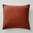 Taie d’Oreiller 60 x 60 cm – Lin Lavé Français Luxe Soline - Paprika, image n° 1
