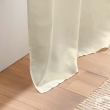 Lot de 2 Rideaux Unis &agrave; &OElig;illets 140 x 260 cm &ndash; Microfibre &ndash; Absolu Naturel, image n° 4