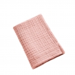Serviette de Toilette Gaïa 50 x 90 cm – Gaze de Coton Unie Rose Pêche, image n° 1
