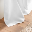 Rideau grande hauteur &agrave; &oelig;illets 140 x 280 cm &ndash; Polyester uni Essentiel Blanc, image n° 3