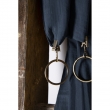 Lot de 2 Rideaux Gaze de Coton Minuit 140x300 cm Ajustables &ndash; 8 Anneaux Pinces Inclus &ndash; Rideaux Tamisants Haut de Gamme, image n° 6