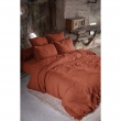 Drap Housse Double Gaze de Coton Terracotta – 200 x 200 cm – Bonnet 30 cm, image n° 4