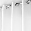 Lot de 2 Rideaux &agrave; &oelig;illets 140 x 260 cm &ndash; Velours &agrave; relief Verra Blanc, image n° 4
