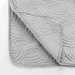 Couvre-lit 240x260 cm + 2 housses de coussin 60x60 cm – Velours uni matelassé SOLANGE Gris, image n° 4