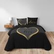 Housse de couette 260 x 240 cm + 2 taies – Coton 42 fils – Imprimé placé Crazy Love, image n° 6