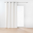 Rideau &agrave; &oelig;illets 135 x 260 cm &ndash; polycoton &ndash; Twily Blanc, image n° 1