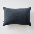Coussin Déhoussable 40 x 60 cm – 100 % Coton Texturé – Sixtine Bleu Minuit, image n° 1