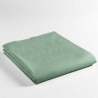 Drap plat 1 personne &ndash; 180 x 290 cm &ndash; coton 57 fils Lina Sauge &ndash; finition point bourdon, image n° 2