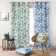 Rideau &agrave; &OElig;illets 140 x 260 cm &ndash; Polyester Imprim&eacute; &ndash; Amazonia Vert, image n° 4