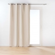 Rideau &agrave; &oelig;illets 135 x 260 cm &ndash; polycoton uni &ndash; Twily Lin, image n° 1