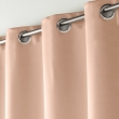 Rideau Occultant Grande Hauteur 135 x 280 cm &ndash; Uni Nude &ndash; &Agrave; &OElig;illets, image n° 2