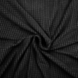 Housse de canap&eacute; extensible 225 x 245 x 60 cm &ndash; Polyester gaufr&eacute; uni &ndash; Mod&egrave;le SACHA Noir, image n° 2