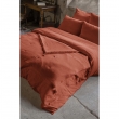 Housse de couette 260 x 240 cm – Double gaze de coton – Collection Gaïa – Coloris Terracotta, image n° 3