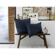 Taie d’oreiller 63 x 63 cm – Flanelle chaude – Collection Candice – Coloris Bleu Foncé, image n° 2