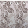 Rideau &agrave; &oelig;illets 140 x 260 cm &ndash; Jacquard FAGGY Taupe &ndash; Motif feuillage &eacute;l&eacute;gant, image n° 6