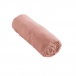 Drap Housse Double Gaze de Coton Rose pêche – 200 x 200 cm – Bonnet 30 cm, image n° 1