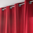 Rideau &agrave; &oelig;illets 135 x 260 cm &ndash; polycoton &ndash; Twily Rouge, image n° 4