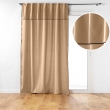 Rideau &agrave; passants cache-volants en coton &ndash; 140 x 240 cm &ndash; Mistraline Beige, image n° 2