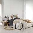 Pack Parure de couette 240 x 220 cm – Coton 42 fils – SANTANA + Drap Housse 140x190 cm Beige, image n° 4