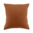 Taie d’oreiller 63 x 63 cm – Flanelle chaude – Collection Candice – Coloris Tomette, image n° 1