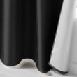 Rideau &agrave; &OElig;illets 140 x 260 cm &ndash; Polyester Uni Thermique &ndash; Icemount Noir, image n° 4