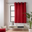 Rideau Petite Hauteur 135 x 180 cm &ndash; Coton/Polyester &ndash; Twily Rouge, image n° 5