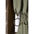 Rideau ajustable + 8 anneaux pince &ndash; Gaze de coton &ndash; 140 x 300 cm &ndash; Romarin &ndash; Ga&iuml;a, image n° 4