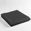 Drap plat 2 personnes 240 x 300 cm coton 57 fils Lina Noir &ndash; Finition point bourdon, image n° 3