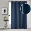 Rideau Occultant Grande Hauteur 135 x 280 cm &ndash; Uni Bleu Marine &ndash; &Agrave; &OElig;illets, image n° 2
