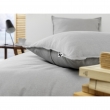 Taie d’oreiller 63 x 63 cm – Flanelle chaude – Collection Candice – Coloris Gris chiné, image n° 3