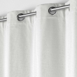 Lot de 4 Rideaux Thermiques 140 x 260 cm &ndash; 100 % Occultants / Jacquard &ndash; Darko Gris P&acirc;le, image n° 3