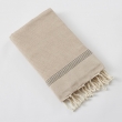 Fouta avec Franges 100 x 200 cm – 100% Coton Tissé Teint Ulysse Ficelle, image n° 2