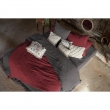 Housse de couette 2 personnes 240x220 cm – Double gaze de coton Luxe – Bordeaux – Gaïa, image n° 4